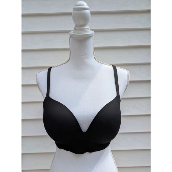 Victoria's Secret Womens Black Lined Wireless Back Closure Demi Bra 36C - Picture 2 of 10